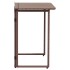 Mesa de jardín plegable marrón 90x51x75 cm ratán