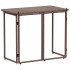 Mesa de jardín plegable marrón 90x51x75 cm ratán