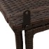 Mesa de jardín plegable marrón 90x51x75 cm ratán
