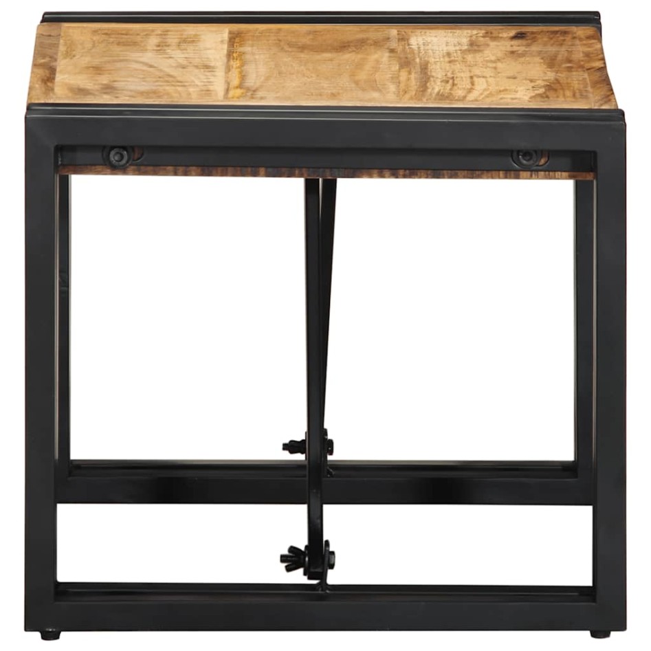 Mesa de centro 40x40x35 cm madera maciza de mango