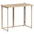 Mesa de jardín plegable ratán sintético beige 90x51x75