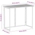 Mesa de jardín plegable ratán sintético beige 90x51x75