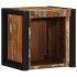 Mesilla de noche multicolor 40x35x40 cm madera maciza