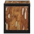 Mesilla de noche multicolor 40x35x40 cm madera maciza