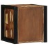 Mesilla de noche multicolor 40x35x40 cm madera maciza