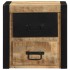 Mesita de noche madera maciza de mango 40x35x40