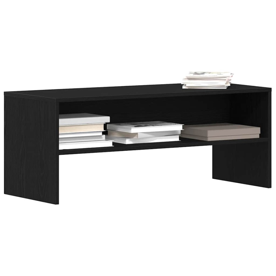 Mueble para TV madera contrachapada roble negro100x40x40