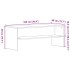 Mueble para TV madera contrachapada roble negro100x40x40