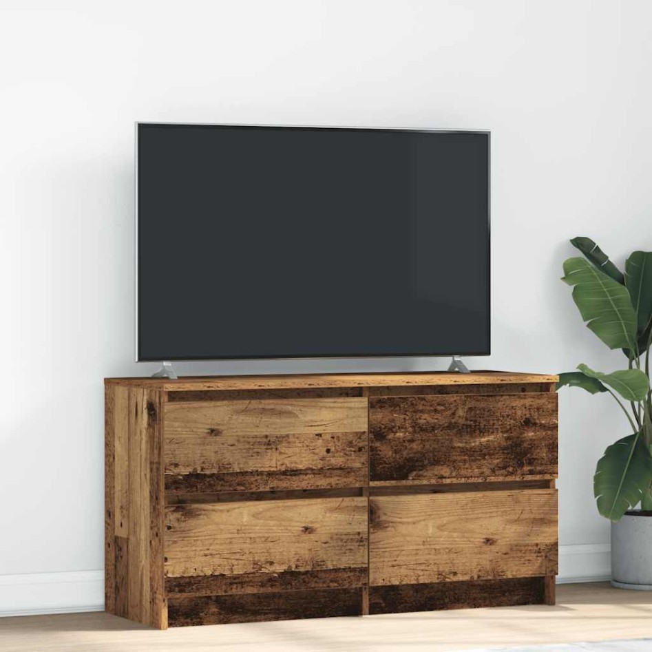 Mueble de TV de madera antigua 100x35x54 cm Madera