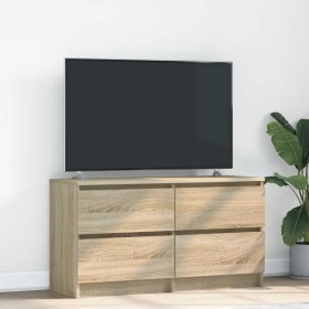 Mueble de TV madera de ingeniería roble Sonoma 100x35x54