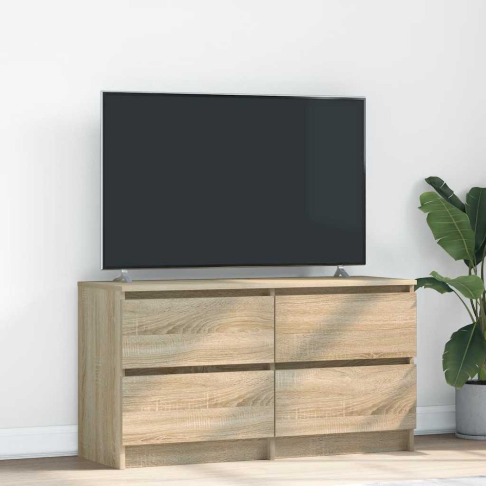 Mueble de TV madera de ingeniería roble Sonoma 100x35x54