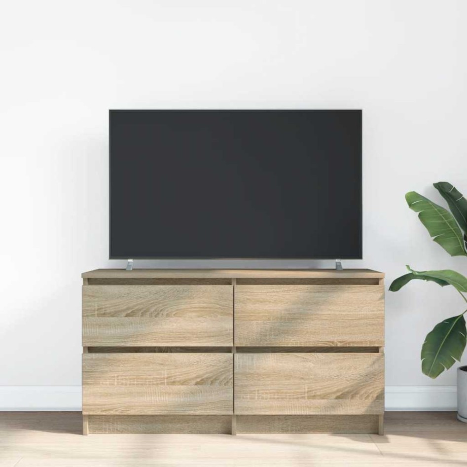 Mueble de TV madera de ingeniería roble Sonoma 100x35x54