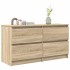 Mueble de TV madera de ingeniería roble Sonoma 100x35x54