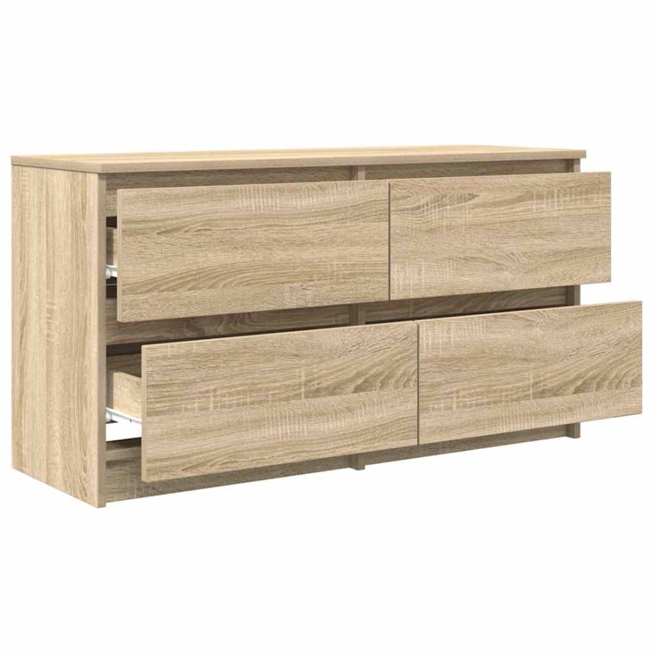 Mueble de TV madera de ingeniería roble Sonoma 100x35x54