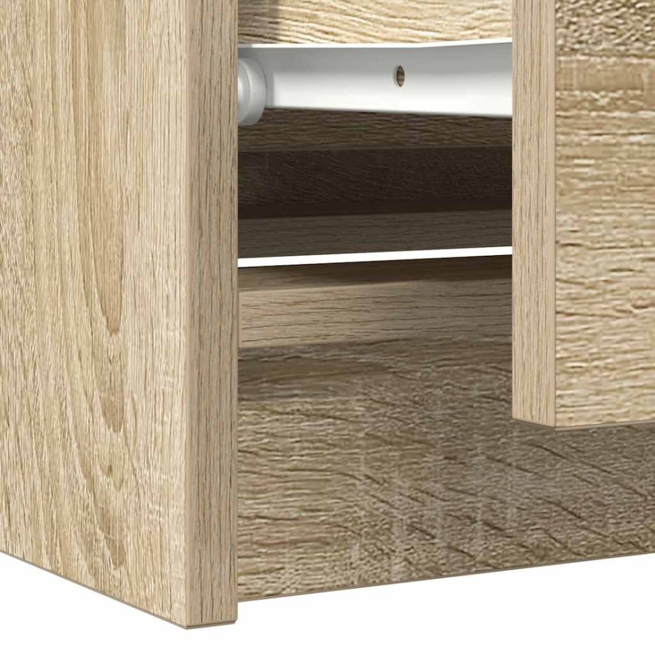 Mueble de TV madera de ingeniería roble Sonoma 100x35x54