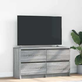 Mueble de TV madera contrachapada gris Sonoma 100x35x54