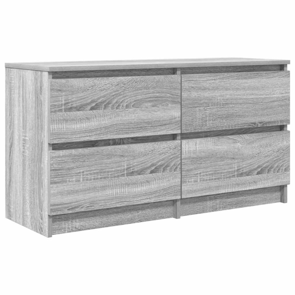 Mueble de TV madera contrachapada gris Sonoma 100x35x54