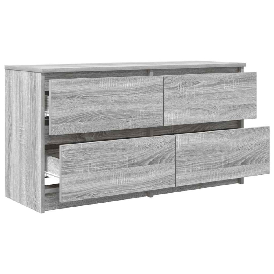 Mueble de TV madera contrachapada gris Sonoma 100x35x54