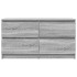 Mueble de TV madera contrachapada gris Sonoma 100x35x54
