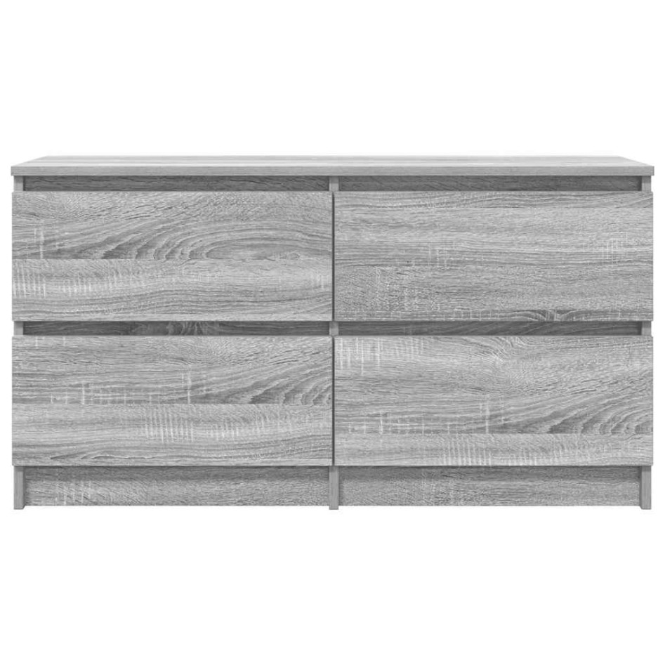 Mueble de TV madera contrachapada gris Sonoma 100x35x54