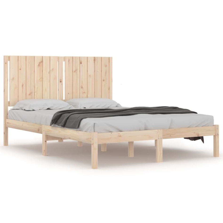 Estructura de cama madera maciza de pino 140x200