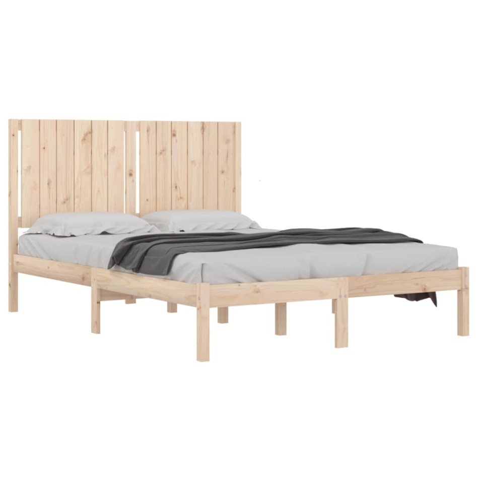 Estructura de cama madera maciza de pino 140x200