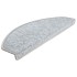 Alfombrilla escalera 20 uds gris claro 65x24x4