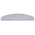 Alfombrilla escalera 20 uds gris claro 65x24x4