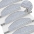 Alfombrilla escalera 20 uds gris claro 65x24x4