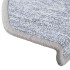 Alfombrilla escalera 20 uds gris claro 65x24x4