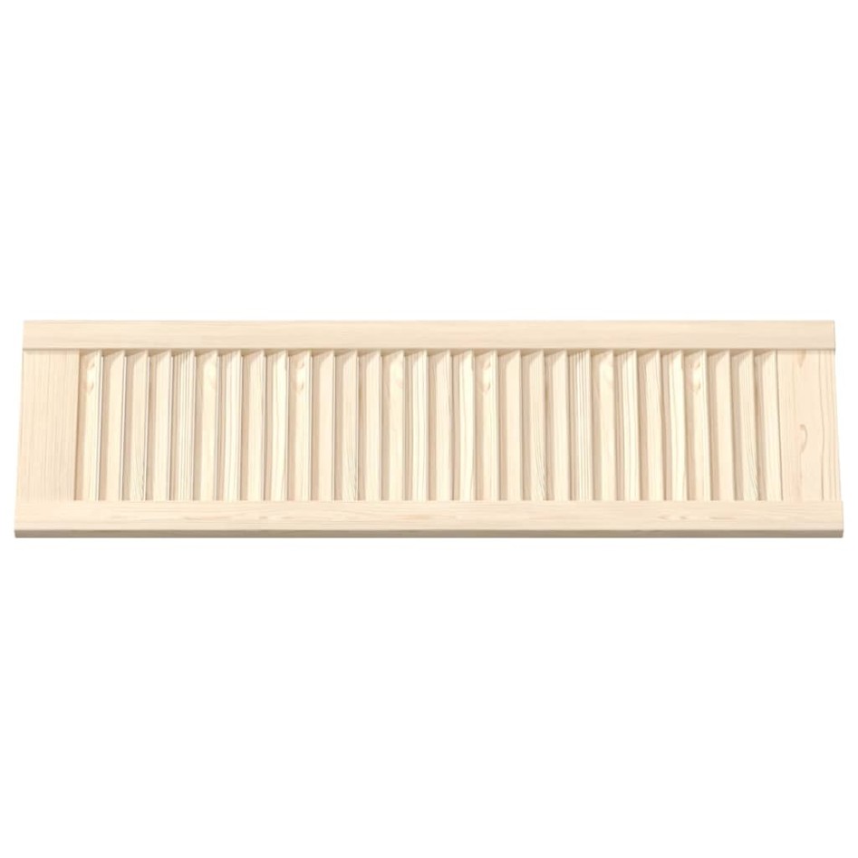 Puerta de armario de lamas 4 uds 99x29,5 cm madera de