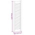 Puerta de armario de lamas 4 uds 99x29,5 cm madera de