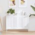 Puerta de armario de lamas 4 uds blanco 69x29,5