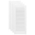 Puerta de armario de lamas 4 uds blanco 69x29,5