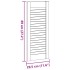 Puerta de armario de lamas 4 uds blanco 69x29,5