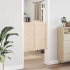 Puertas batientes diseño de lamas 2 par 90x80cm madera