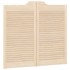 Puertas batientes diseño de lamas 2 par 90x80cm madera