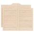 Puertas batientes diseño de lamas 2 par 80x100cm madera