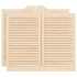 Puertas batientes diseño de lamas 2 par 90x100cm madera
