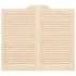 Puertas batientes diseño de lamas 2 par 90x100cm madera