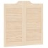 Puertas batientes diseño de lamas 2 par 80x80cm madera