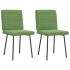Sillas de comedor 2 unidades terciopelo verde