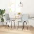 Sillas de comedor 2 unidades terciopelo gris