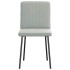 Sillas de comedor 2 unidades terciopelo gris