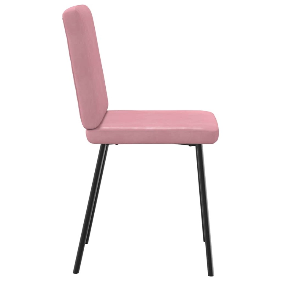 Sillas de comedor 2 unidades terciopelo