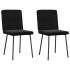 Sillas de comedor 2 unidades terciopelo