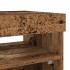 Mueble TV luces LED madera ingeniería envejecida 80x35x40