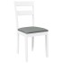 Sillas de comedor con cojines 2uds madera maciza blanco