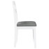 Sillas de comedor con cojines 2uds madera maciza blanco