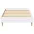 Estructura de cama sin colchón madera blanca 90x200